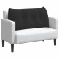 vidaXL Μαξιλάρι Πλάτης Μαύρο 100 x 24 x 50 εκ Βελούδο