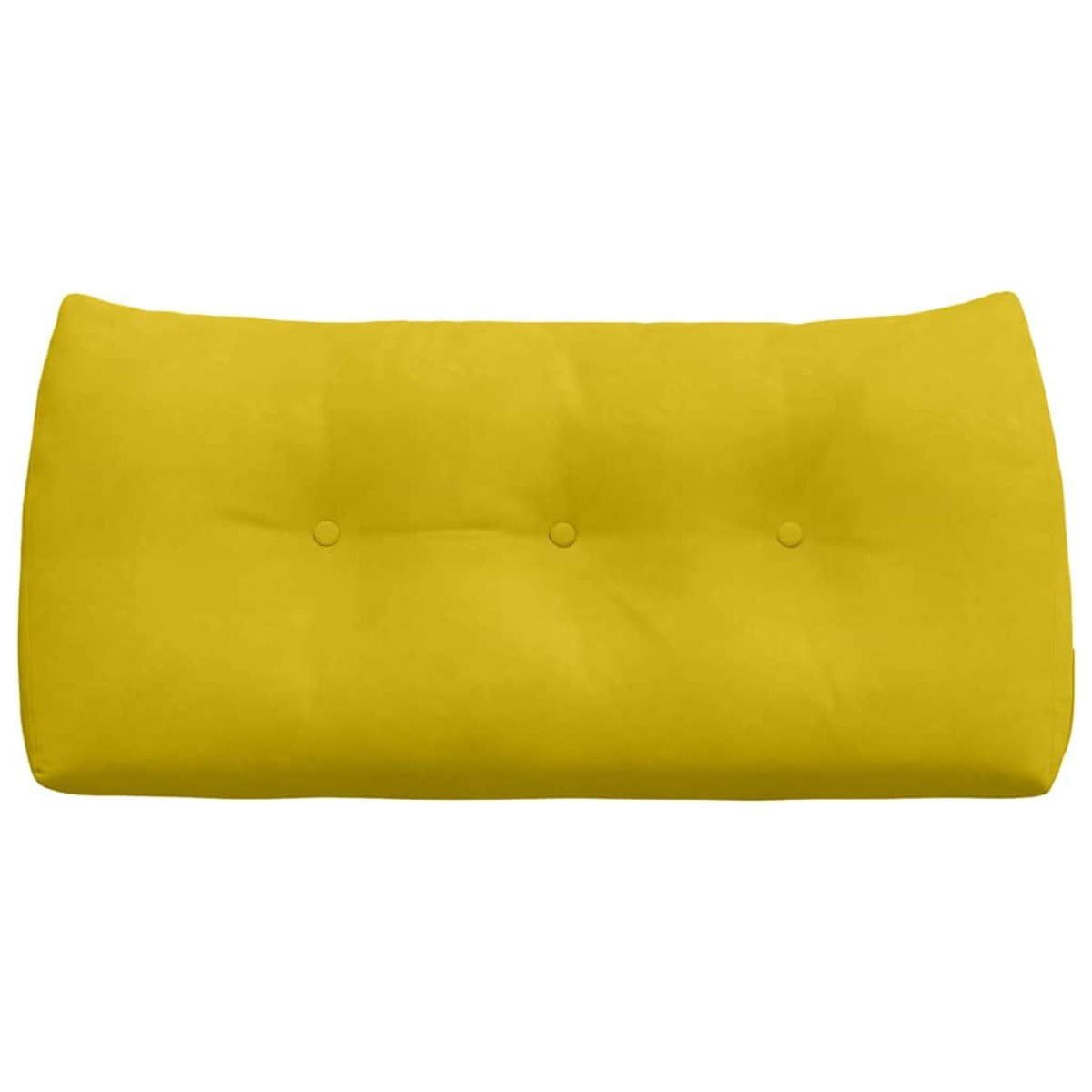 vidaXL Μαξιλάρι Πλάτης Κίτρινο 100 x 24 x 50 εκ Βελούδο