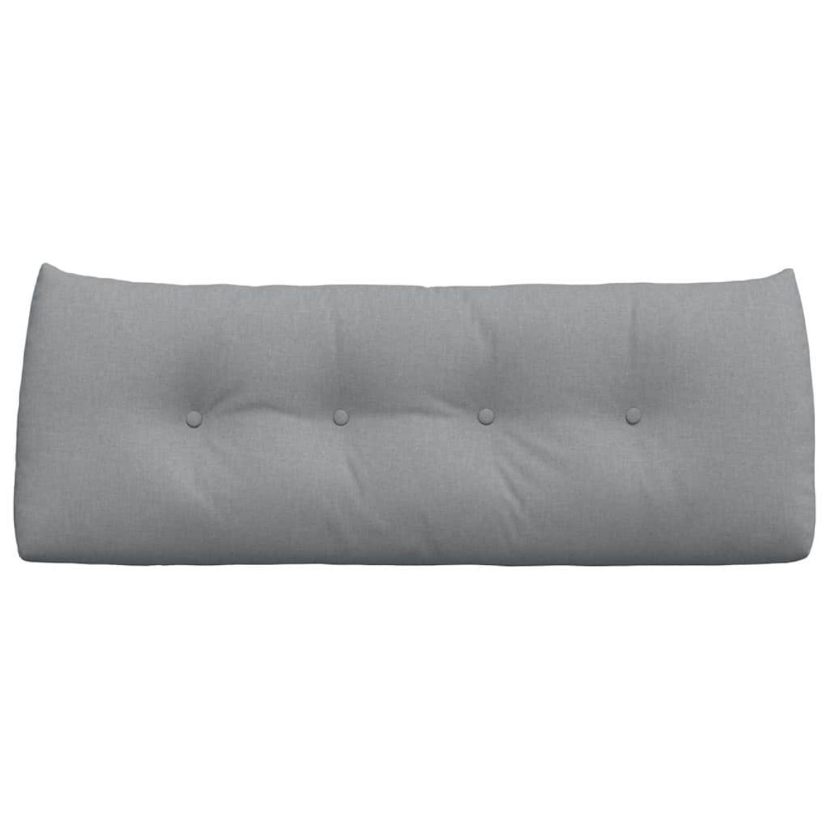 vidaXL Μαξιλάρι Πλάτης Ανοιχτό γκρι 120 x 24 x 50 εκ ύφασμα
