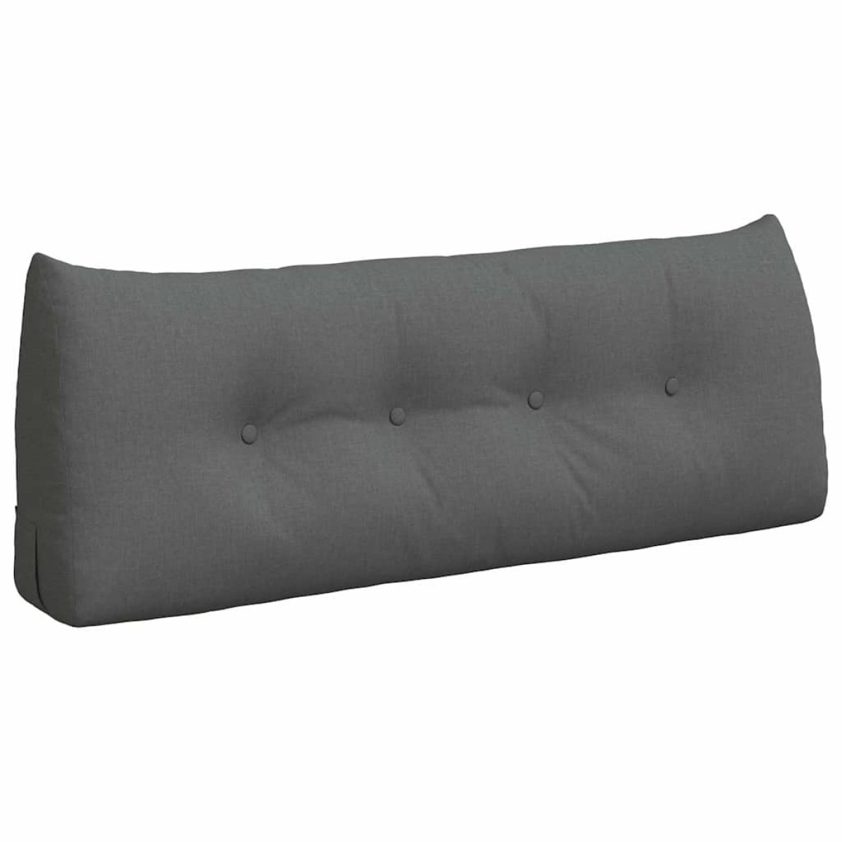 vidaXL Μαξιλάρι Πλάτης Σκούρο Γκρι 120 x 24 x 50 εκ ύφασμα