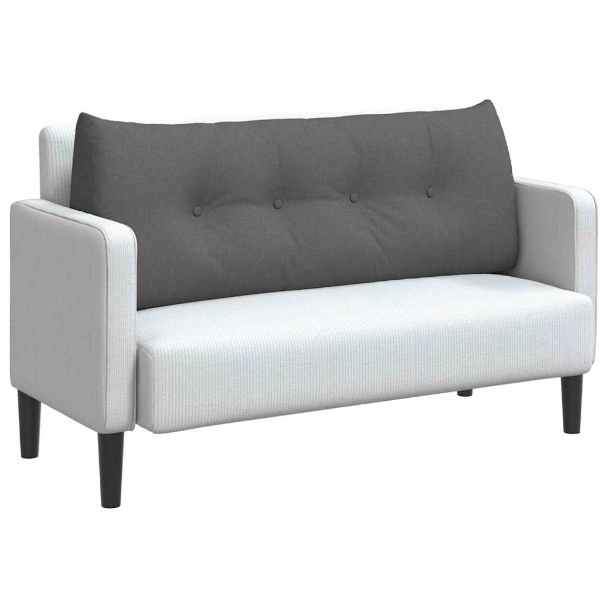 vidaXL Μαξιλάρι Πλάτης Σκούρο Γκρι 120 x 24 x 50 εκ ύφασμα