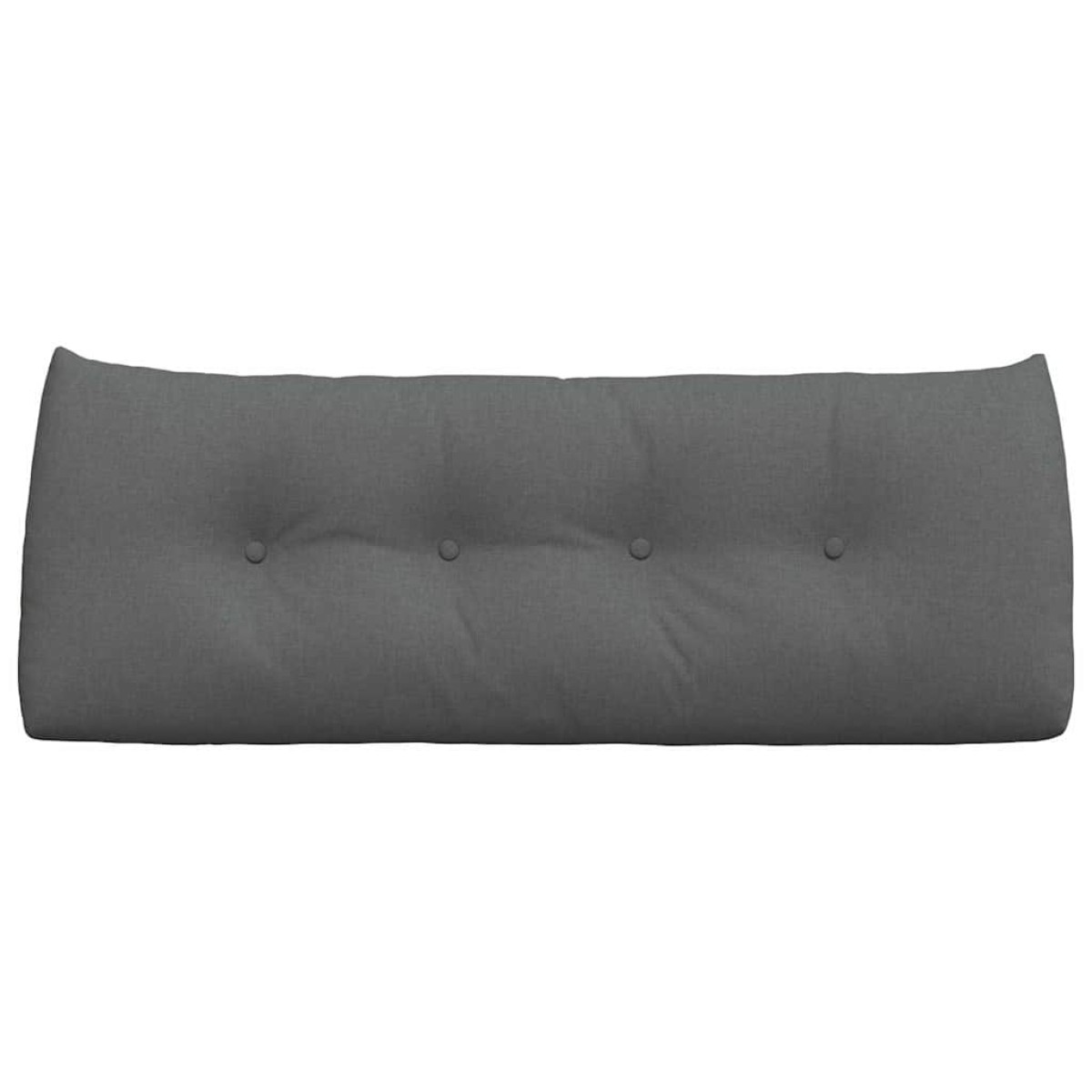 vidaXL Μαξιλάρι Πλάτης Σκούρο Γκρι 120 x 24 x 50 εκ ύφασμα