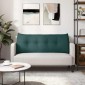 vidaXL Μαξιλάρι Πλάτης Σκούρο Πράσινο 120 x 24 x 50 εκ ύφασμα
