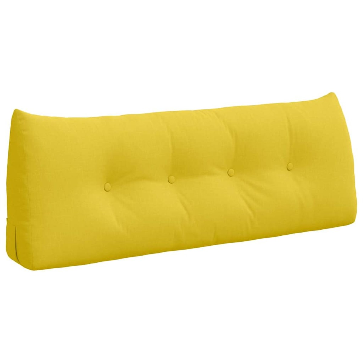 vidaXL Μαξιλάρι Πλάτης Απαλό Κίτρινο 120 x 24 x 50 εκ ύφασμα