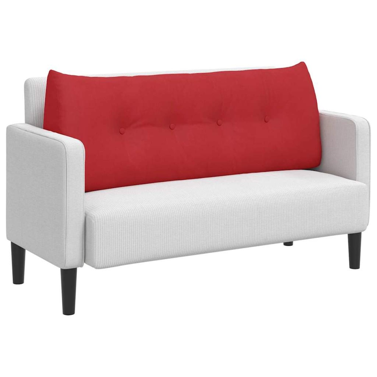 vidaXL Μαξιλάρι Πλάτης Κόκκινο 120 x 24 x 50 εκ ύφασμα