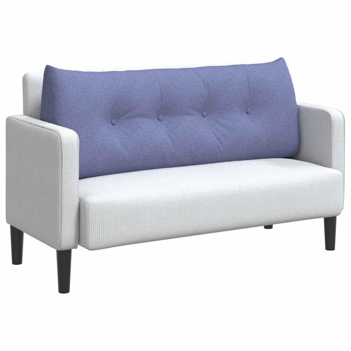 vidaXL Μαξιλάρι Πλάτης Μπλε τζην 120 x 24 x 50 εκ ύφασμα