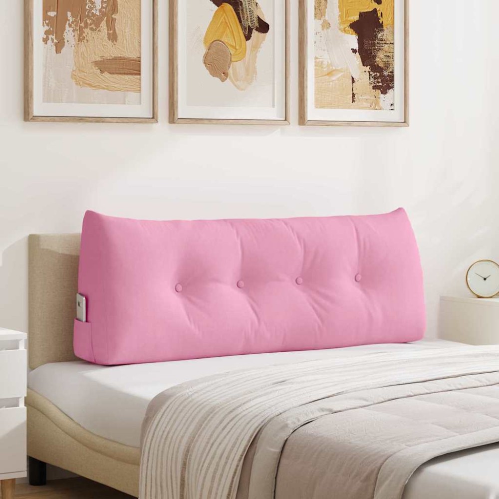 vidaXL Μαξιλάρι Πλάτης Ροζ 120 x 24 x 50 εκ ύφασμα