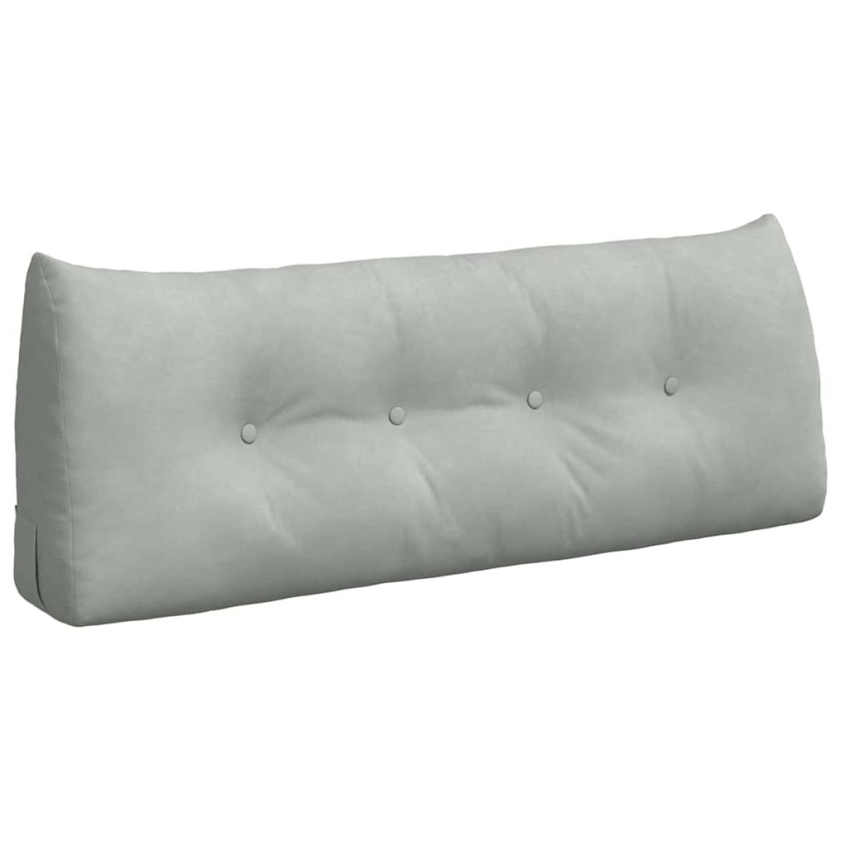vidaXL Μαξιλάρι Πλάτης Ανοιχτό γκρι 120 x 24 x 50 εκ Βελούδο
