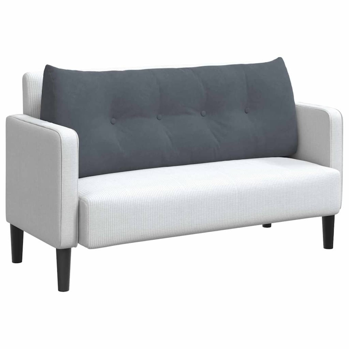 vidaXL Μαξιλάρι Πλάτης Σκούρο Γκρι 120 x 24 x 50 εκ Βελούδο