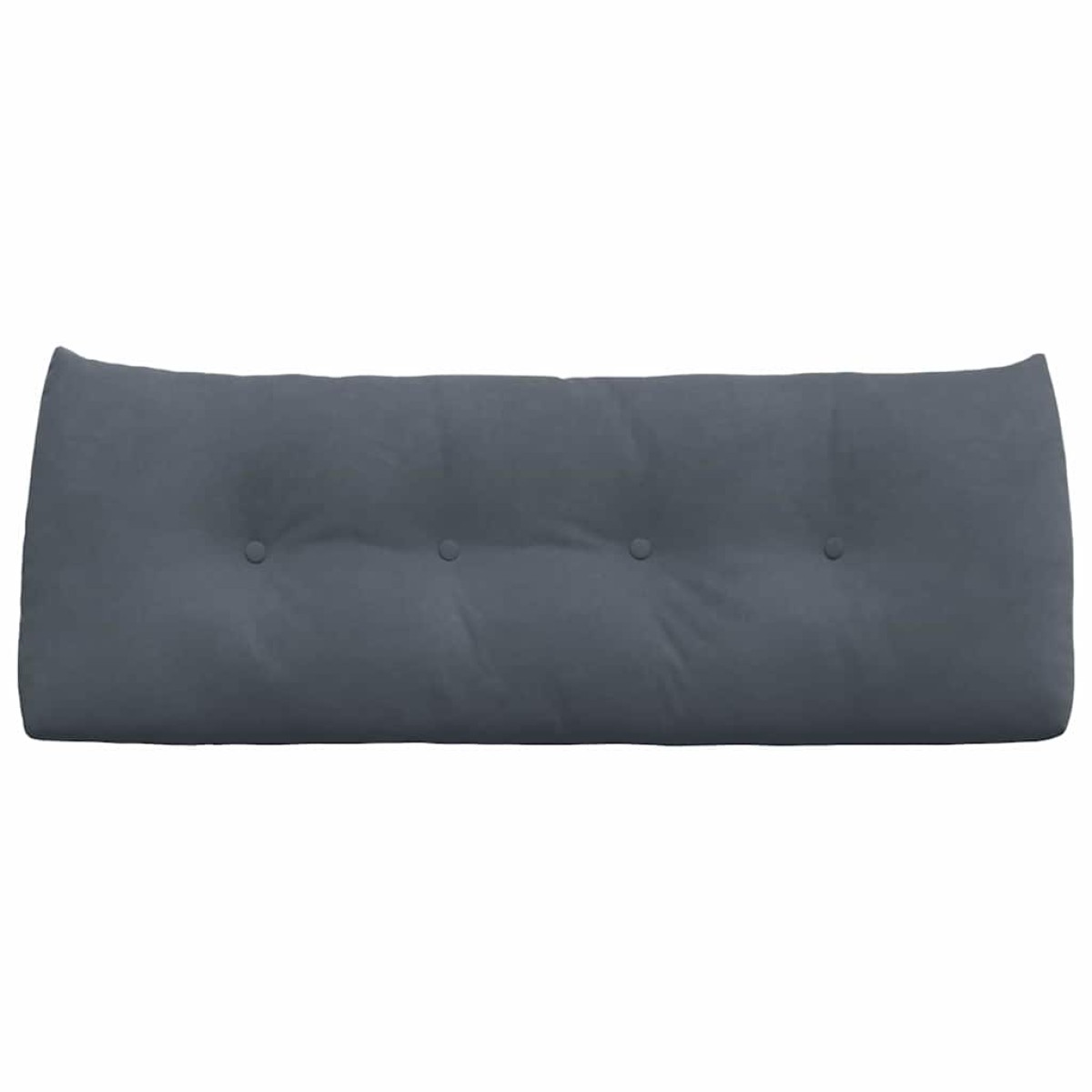 vidaXL Μαξιλάρι Πλάτης Σκούρο Γκρι 120 x 24 x 50 εκ Βελούδο