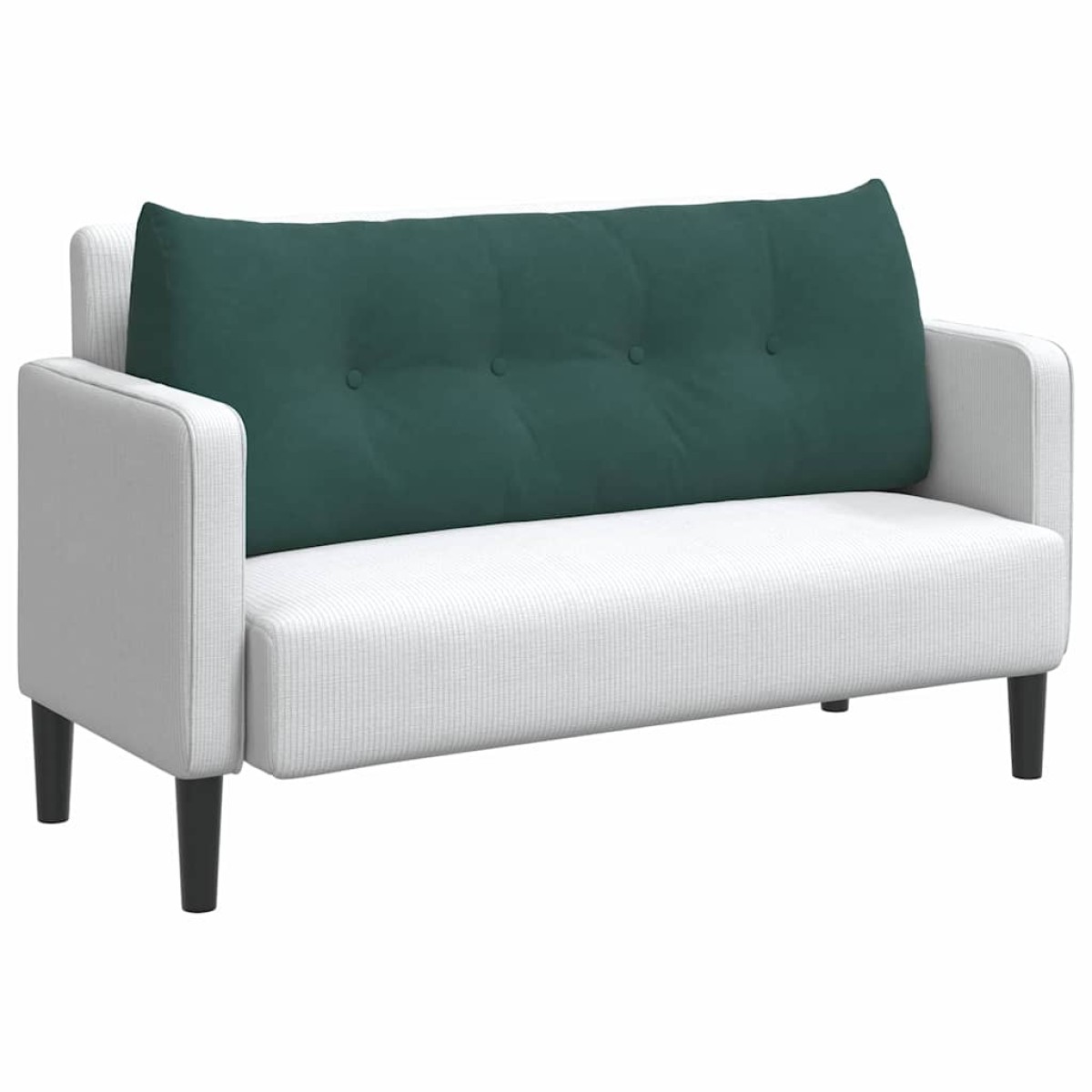 vidaXL Μαξιλάρι Πλάτης Σκούρο Πράσινο 120 x 24 x 50 εκ Βελούδο