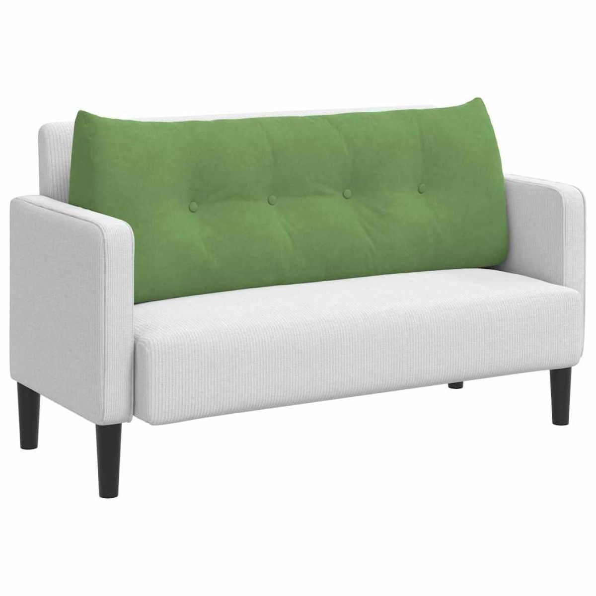 vidaXL Μαξιλάρι Πλάτης Ανοιχτό Πράσινο 120 x 24 x 50 εκ Βελούδο