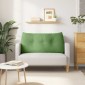 vidaXL Μαξιλάρι Πλάτης Ανοιχτό Πράσινο 120 x 24 x 50 εκ Βελούδο