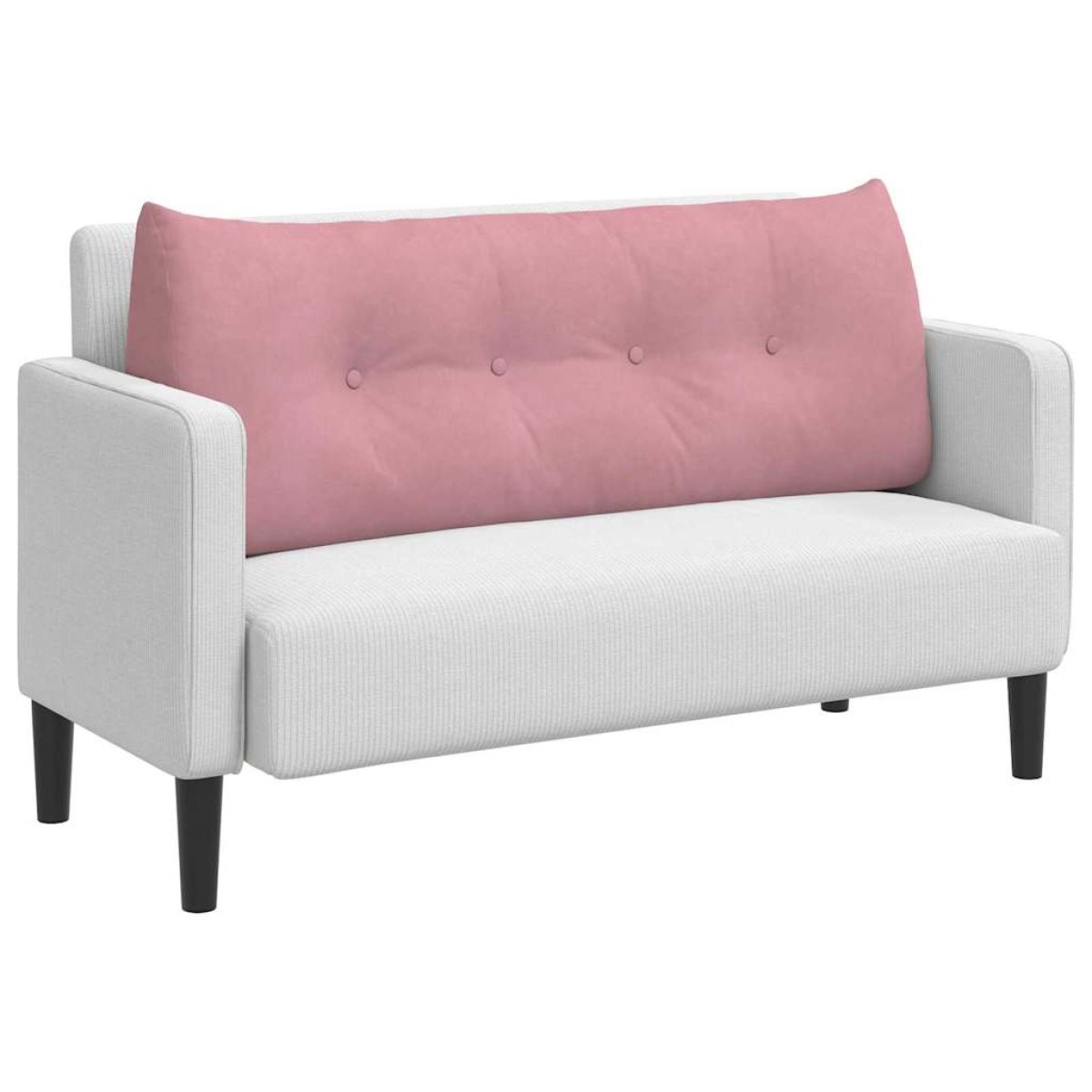 vidaXL Μαξιλάρι Πλάτης Ροζ 120 x 24 x 50 εκ Βελούδο