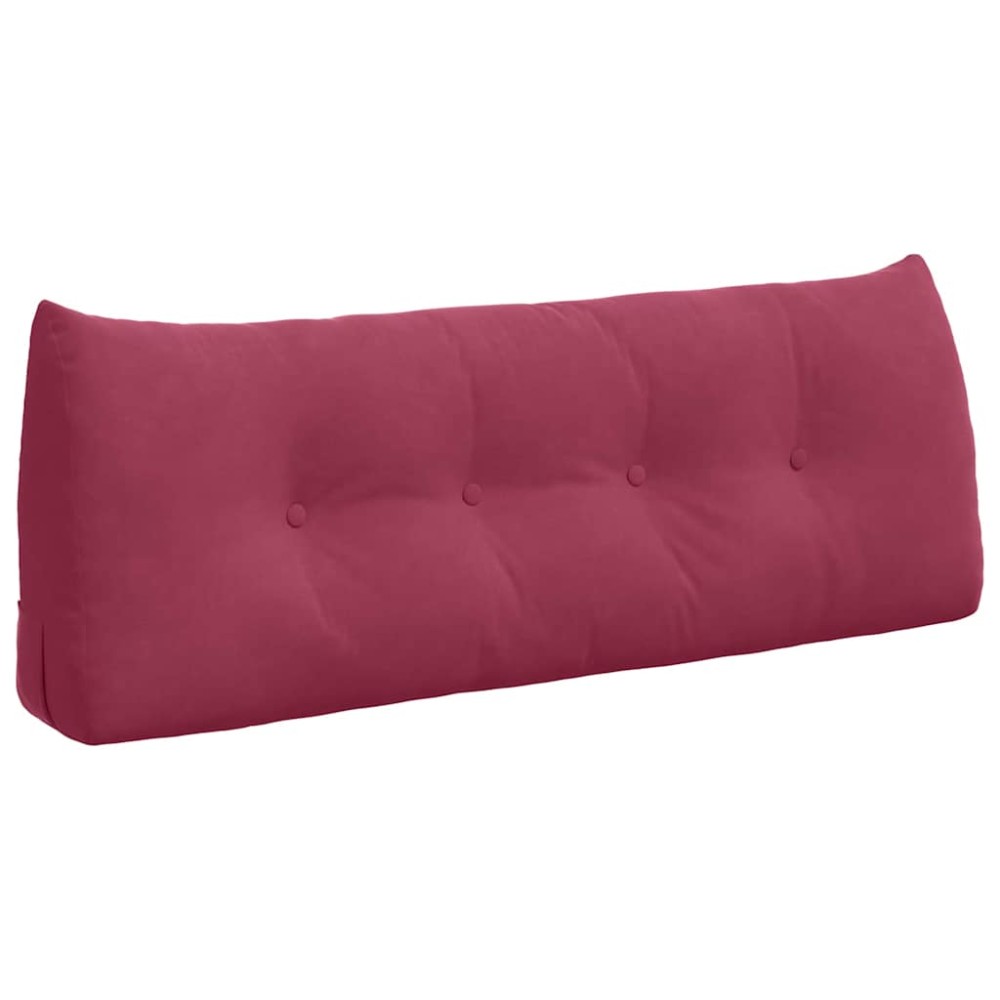 vidaXL Μαξιλάρι Πλάτης Κόκκινο 120 x 24 x 50 εκ Βελούδο