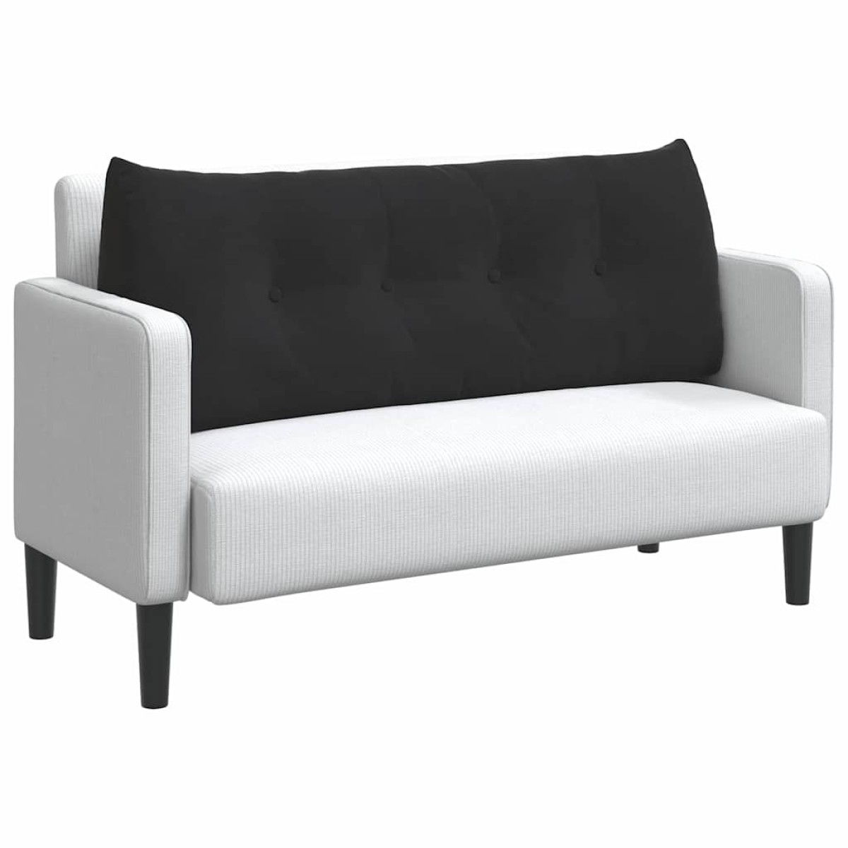 vidaXL Μαξιλάρι Πλάτης Μαύρο 120 x 24 x 50 εκ Βελούδο