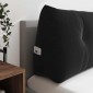 vidaXL Μαξιλάρι Πλάτης Μαύρο 120 x 24 x 50 εκ Βελούδο