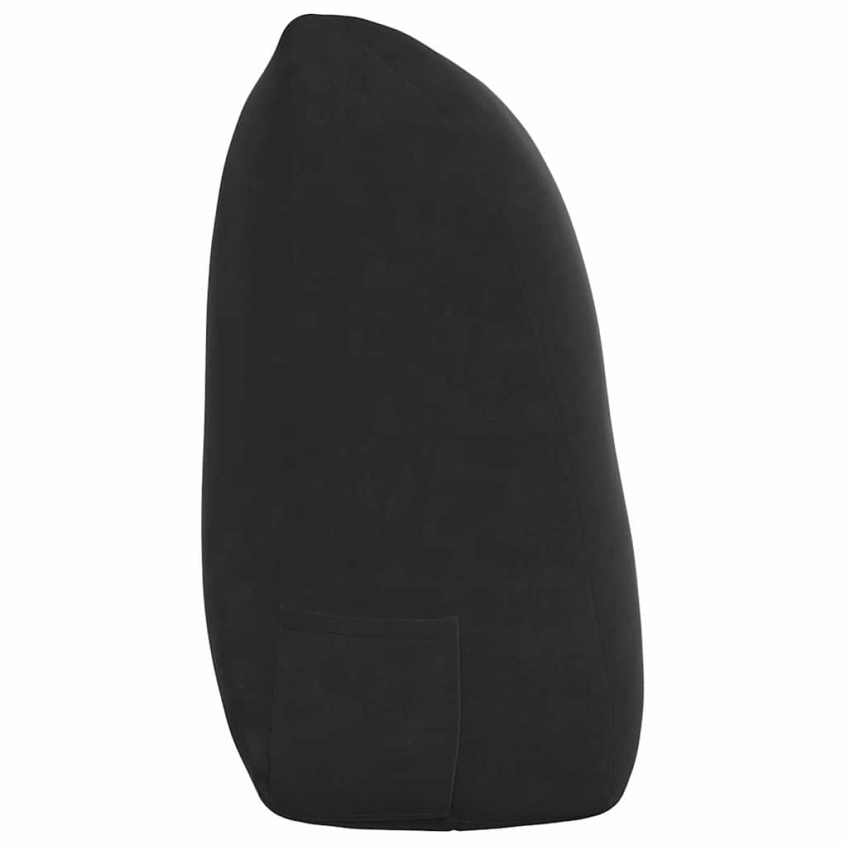 vidaXL Μαξιλάρι Πλάτης Μαύρο 120 x 24 x 50 εκ Βελούδο