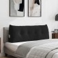 vidaXL Μαξιλάρι Πλάτης Μαύρο 120 x 24 x 50 εκ Βελούδο