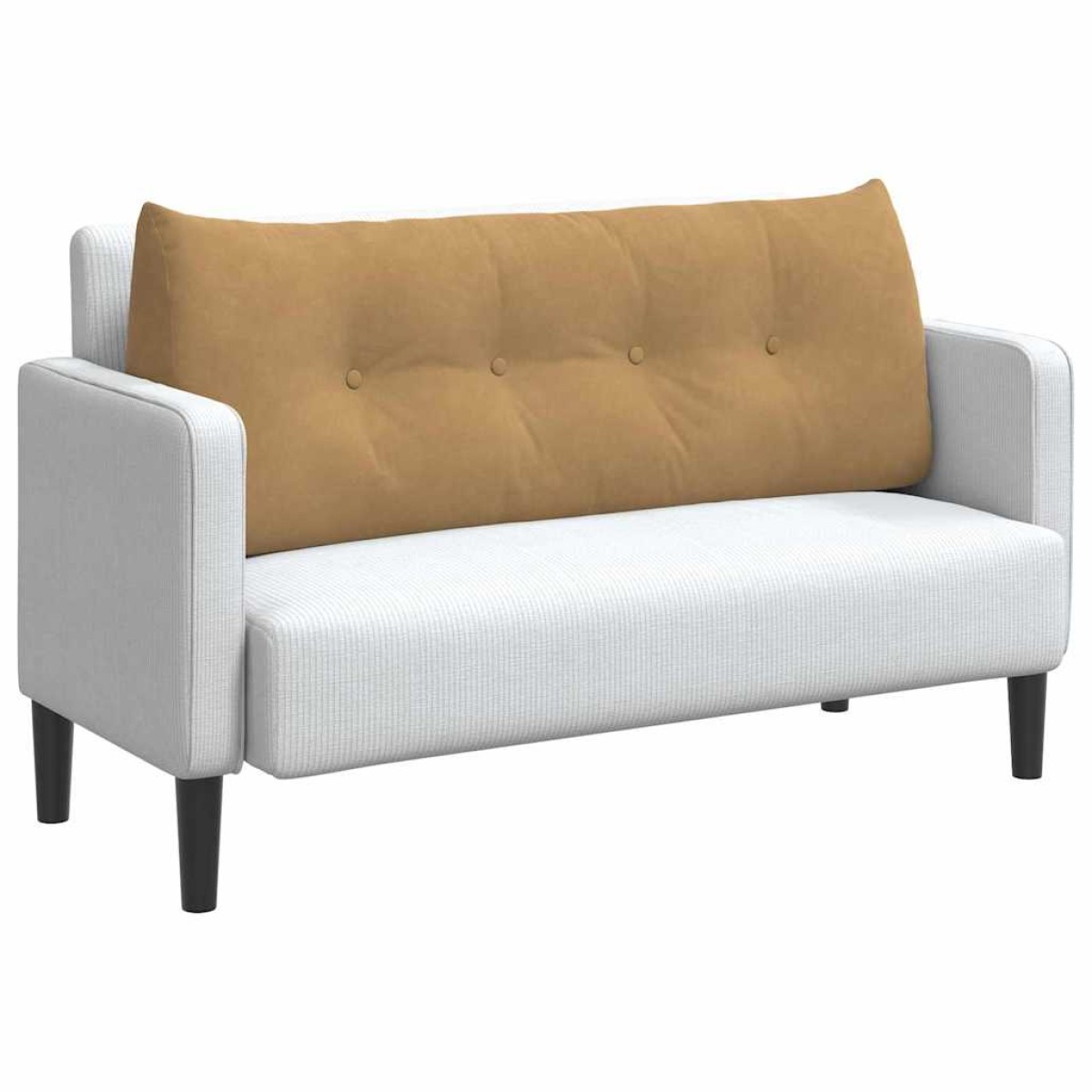 vidaXL Μαξιλάρι Πλάτης Καφέ 120 x 24 x 50 εκ Βελούδο