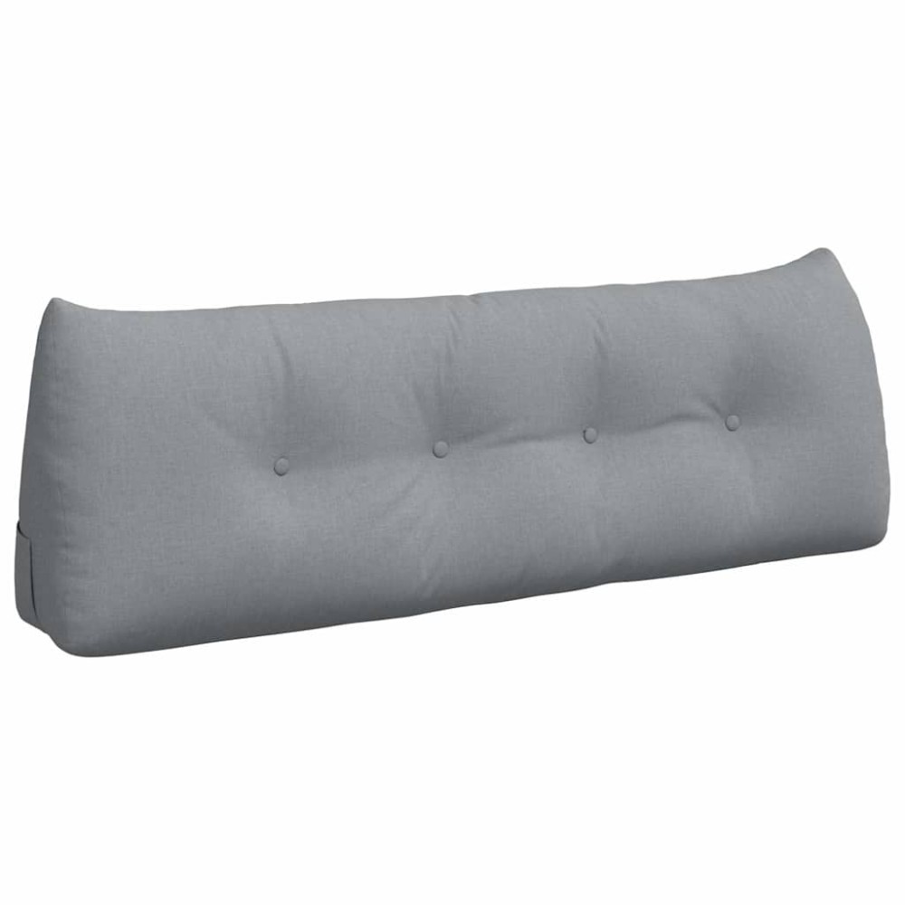 vidaXL Μαξιλάρι Πλάτης Ανοιχτό γκρι 140 x 24 x 50 εκ ύφασμα