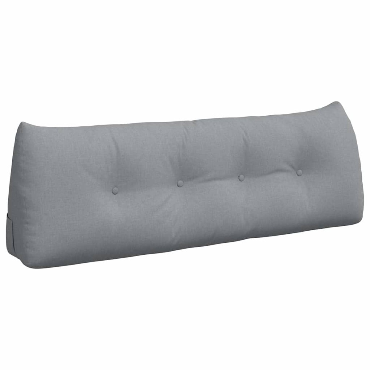 vidaXL Μαξιλάρι Πλάτης Ανοιχτό γκρι 140 x 24 x 50 εκ ύφασμα