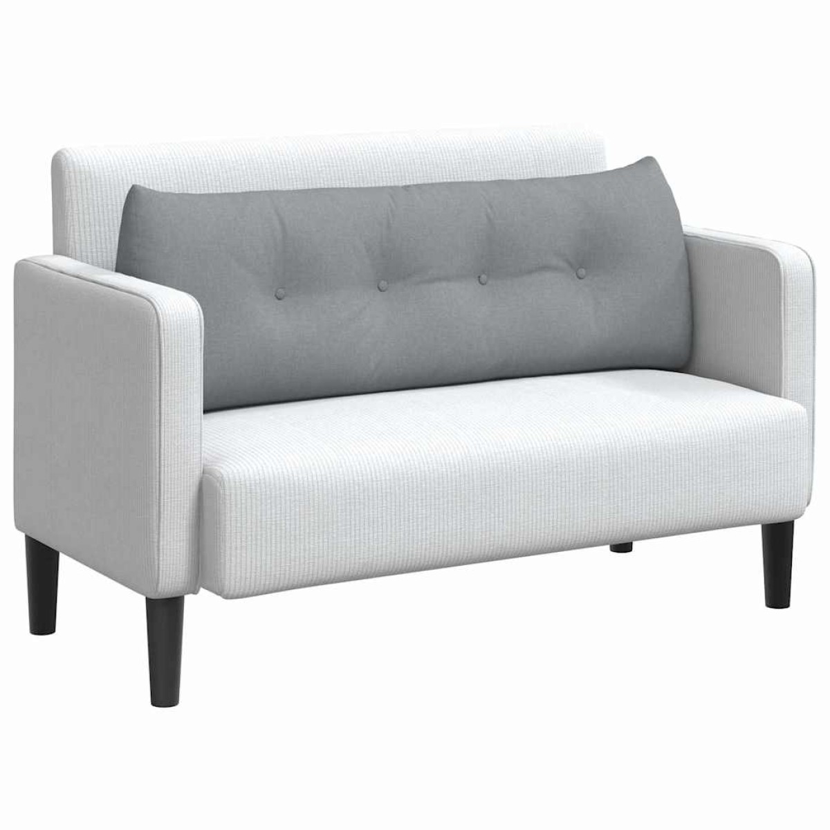 vidaXL Μαξιλάρι Πλάτης Ανοιχτό γκρι 140 x 24 x 50 εκ ύφασμα