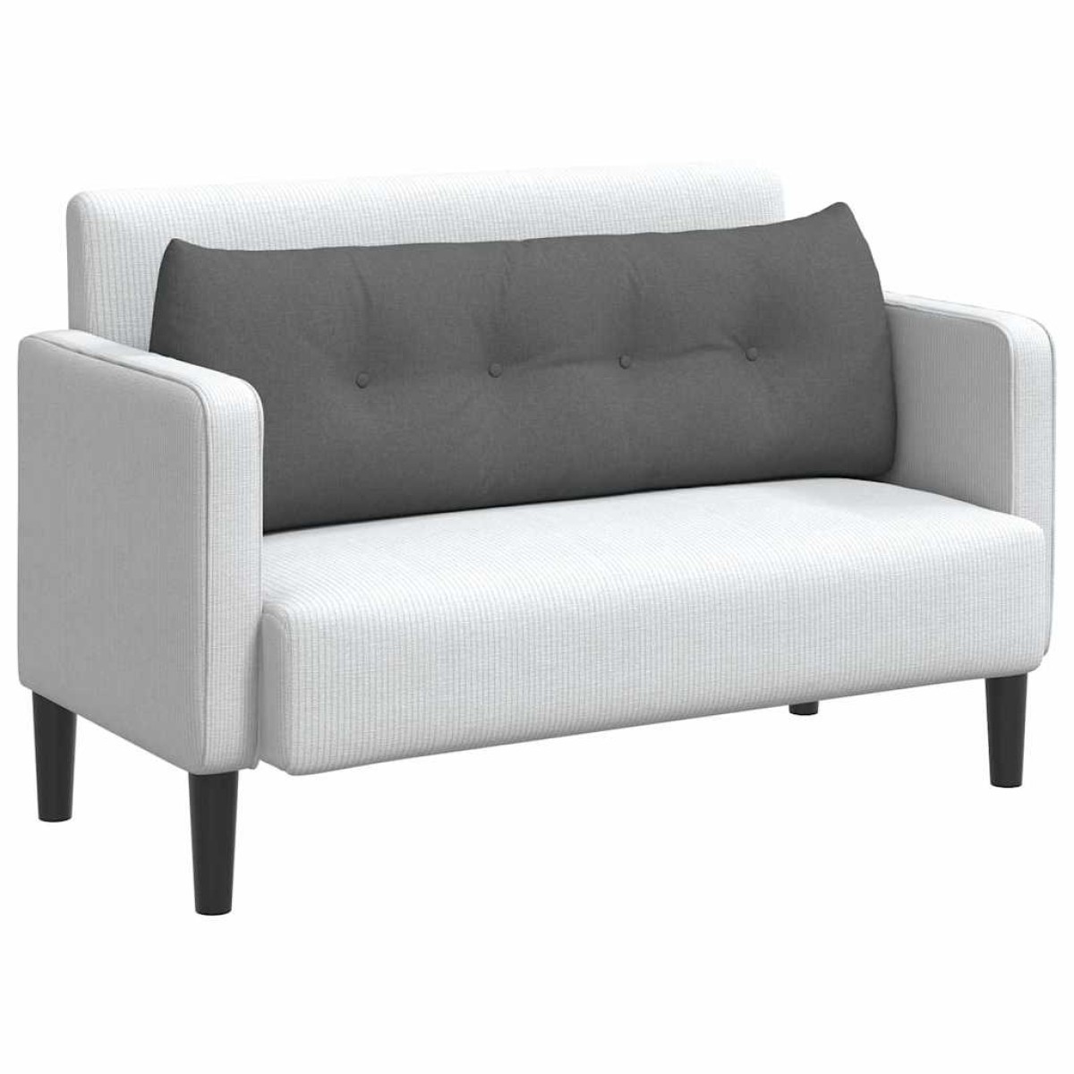 vidaXL Μαξιλάρι Πλάτης Σκούρο Γκρι 140 x 24 x 50 εκ ύφασμα