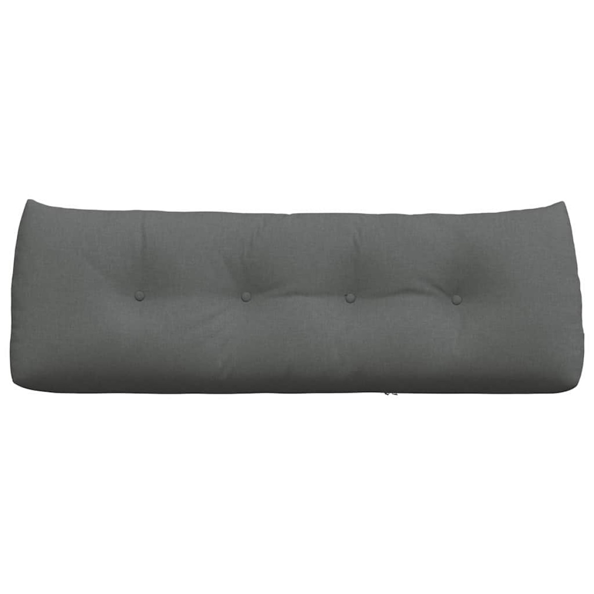 vidaXL Μαξιλάρι Πλάτης Σκούρο Γκρι 140 x 24 x 50 εκ ύφασμα
