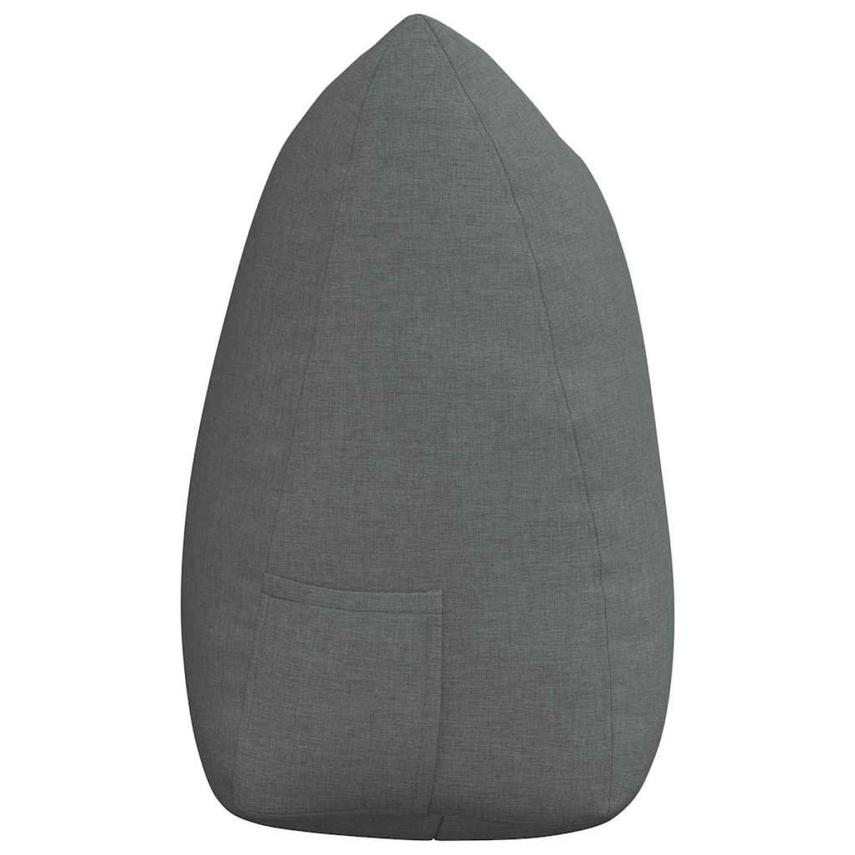 vidaXL Μαξιλάρι Πλάτης Σκούρο Γκρι 140 x 24 x 50 εκ ύφασμα