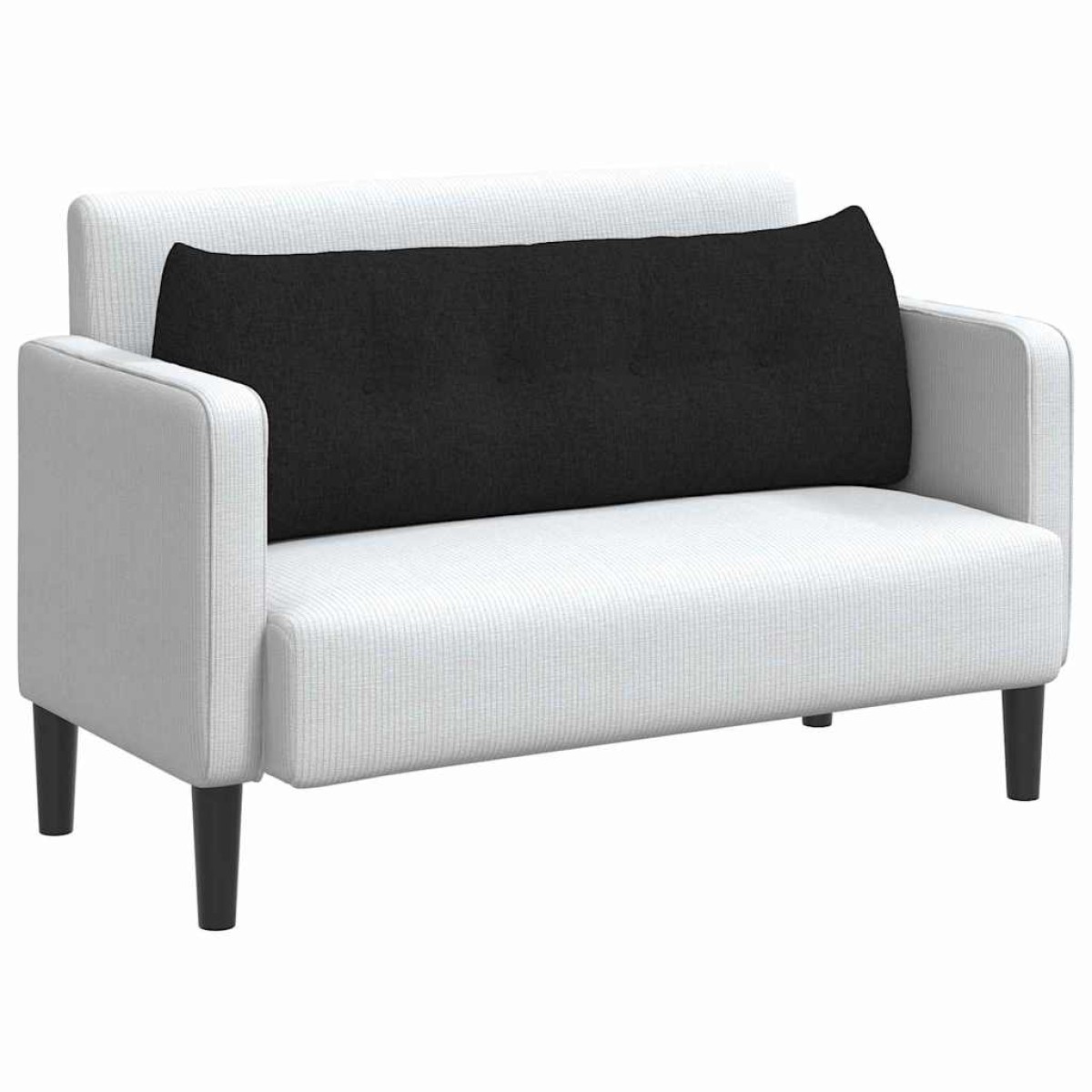 vidaXL Μαξιλάρι Πλάτης Μαύρο 140 x 24 x 50 εκ ύφασμα