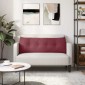 vidaXL Μαξιλάρι Πλάτης Κόκκινο 140 x 24 x 50 εκ ύφασμα