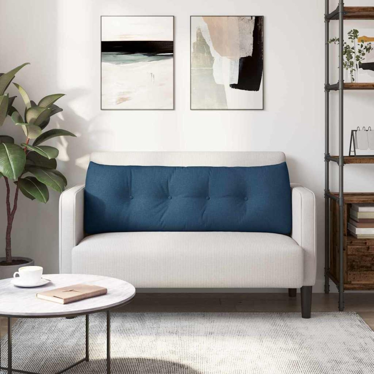 vidaXL Μαξιλάρι Πλάτης Μπλε 140 x 24 x 50 εκ ύφασμα