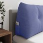 vidaXL Μαξιλάρι Πλάτης Μπλε τζην 140 x 24 x 50 εκ ύφασμα