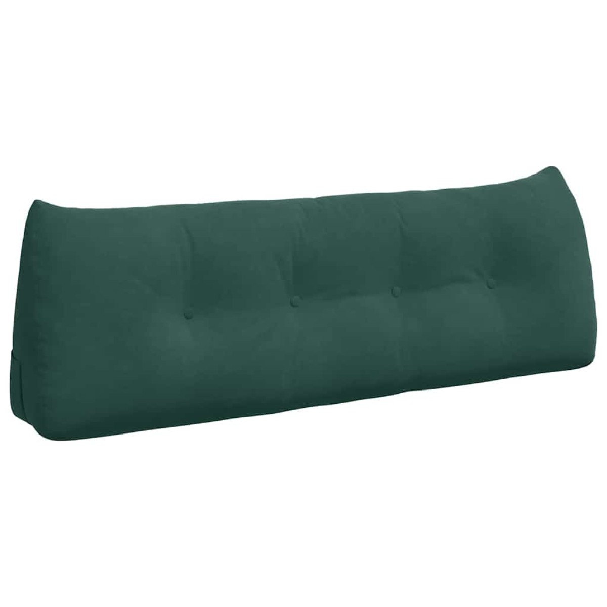 vidaXL Μαξιλάρι Πλάτης Σκούρο Πράσινο 140 x 24 x 50 εκ Βελούδο