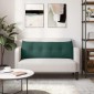 vidaXL Μαξιλάρι Πλάτης Σκούρο Πράσινο 140 x 24 x 50 εκ Βελούδο