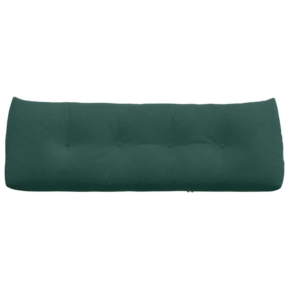 vidaXL Μαξιλάρι Πλάτης Σκούρο Πράσινο 140 x 24 x 50 εκ Βελούδο