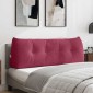vidaXL Μαξιλάρι Πλάτης Κόκκινο 140 x 24 x 50 εκ Βελούδο