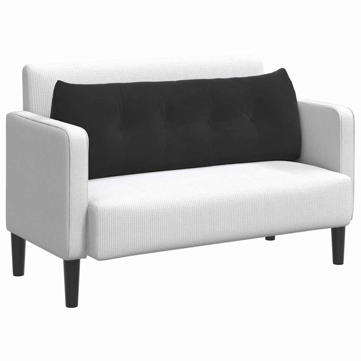 vidaXL Μαξιλάρι Πλάτης Μαύρο 140 x 24 x 50 εκ Βελούδο