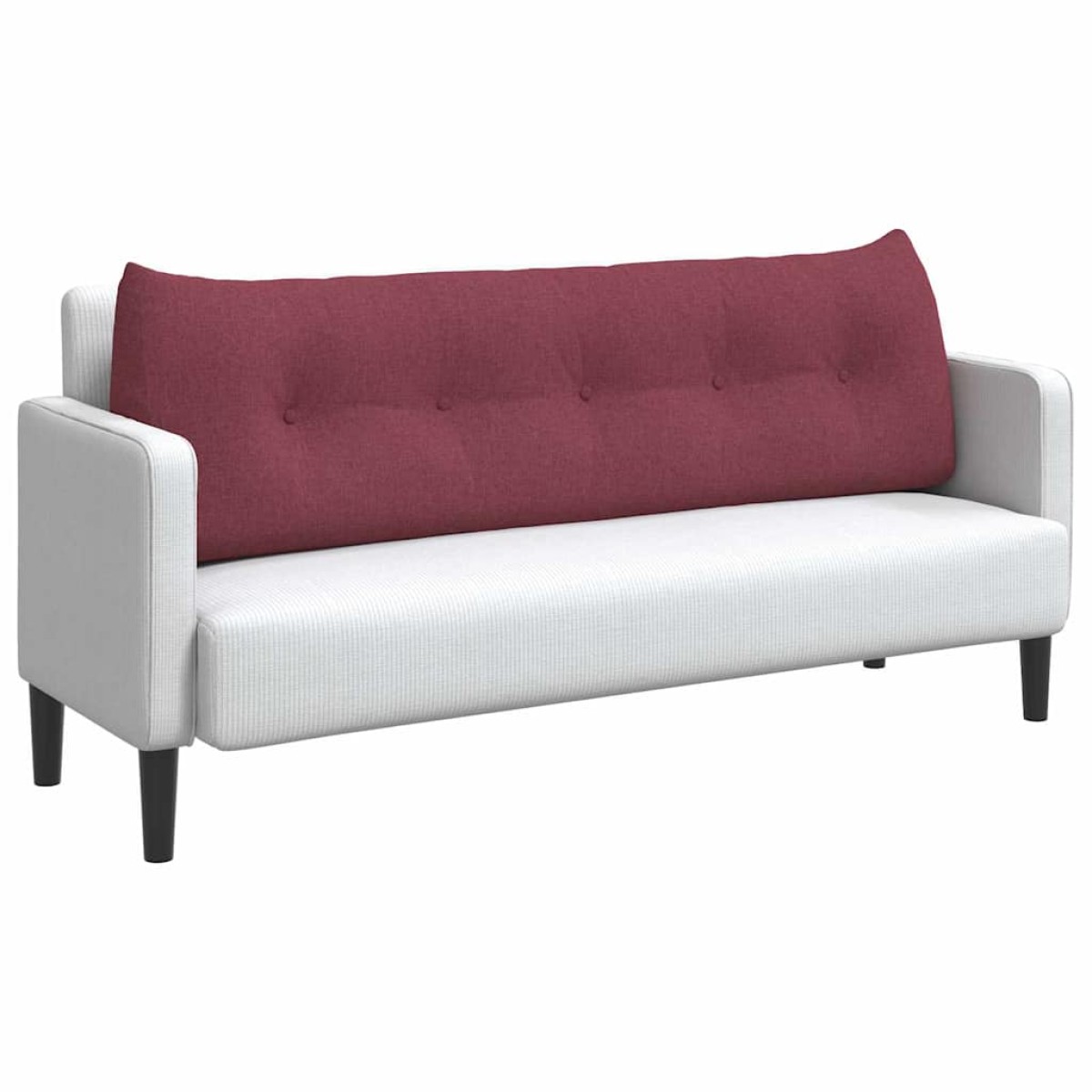 vidaXL Μαξιλάρι Πλάτης Κόκκινο 160 x 24 x 50 εκ ύφασμα