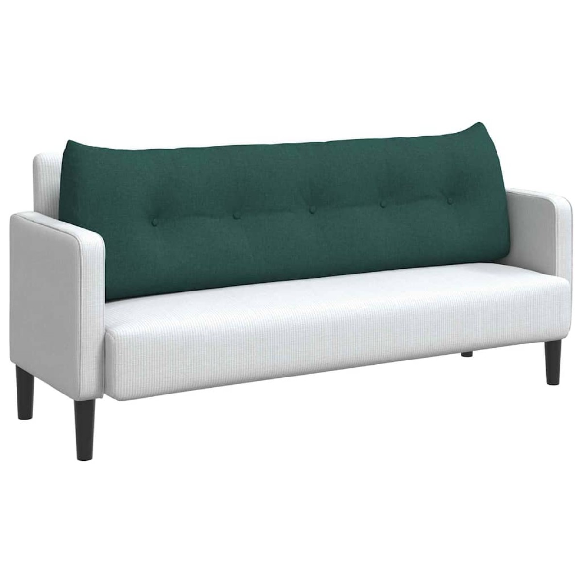 vidaXL Μαξιλάρι Πλάτης Σκούρο Πράσινο 160 x 24 x 50 εκ ύφασμα