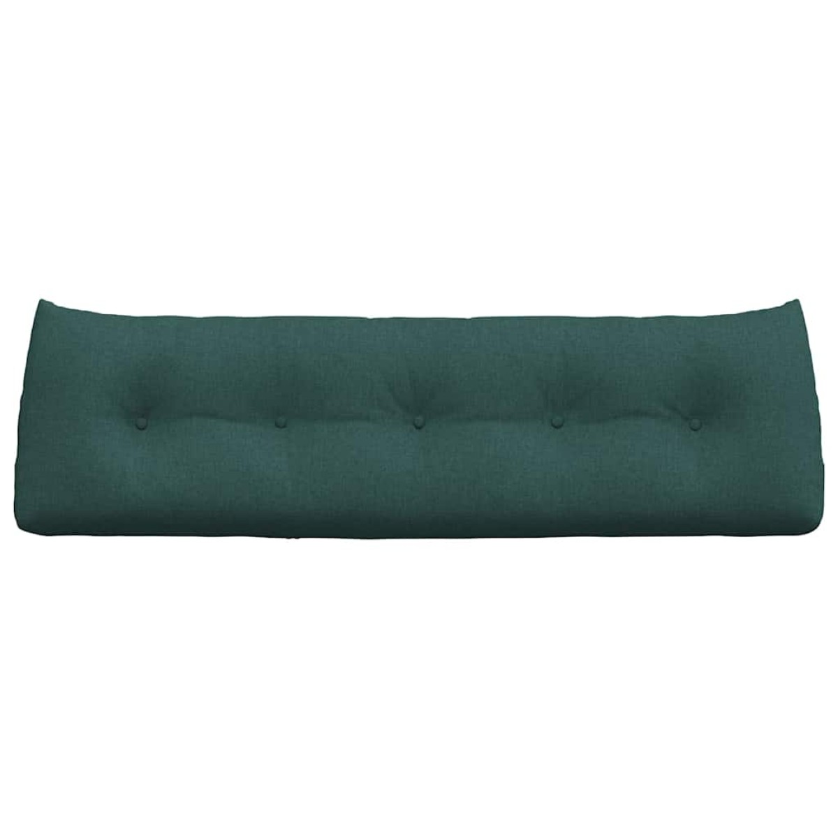 vidaXL Μαξιλάρι Πλάτης Σκούρο Πράσινο 160 x 24 x 50 εκ ύφασμα
