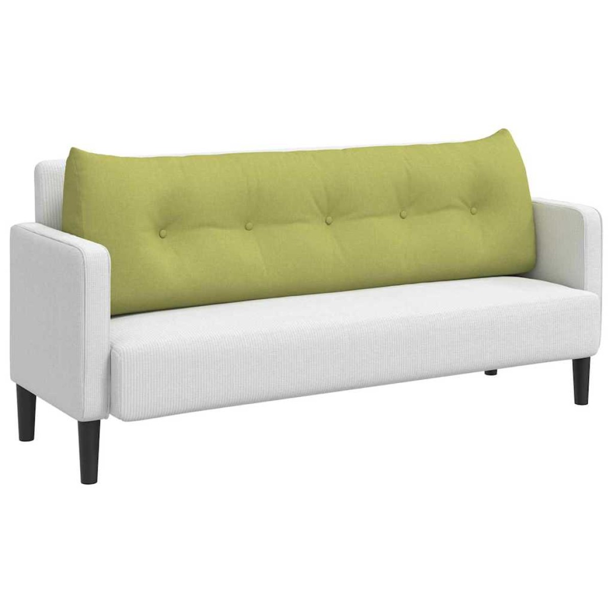 vidaXL Μαξιλάρι Πλάτης Ανοιχτό Πράσινο 160 x 24 x 50 εκ ύφασμα