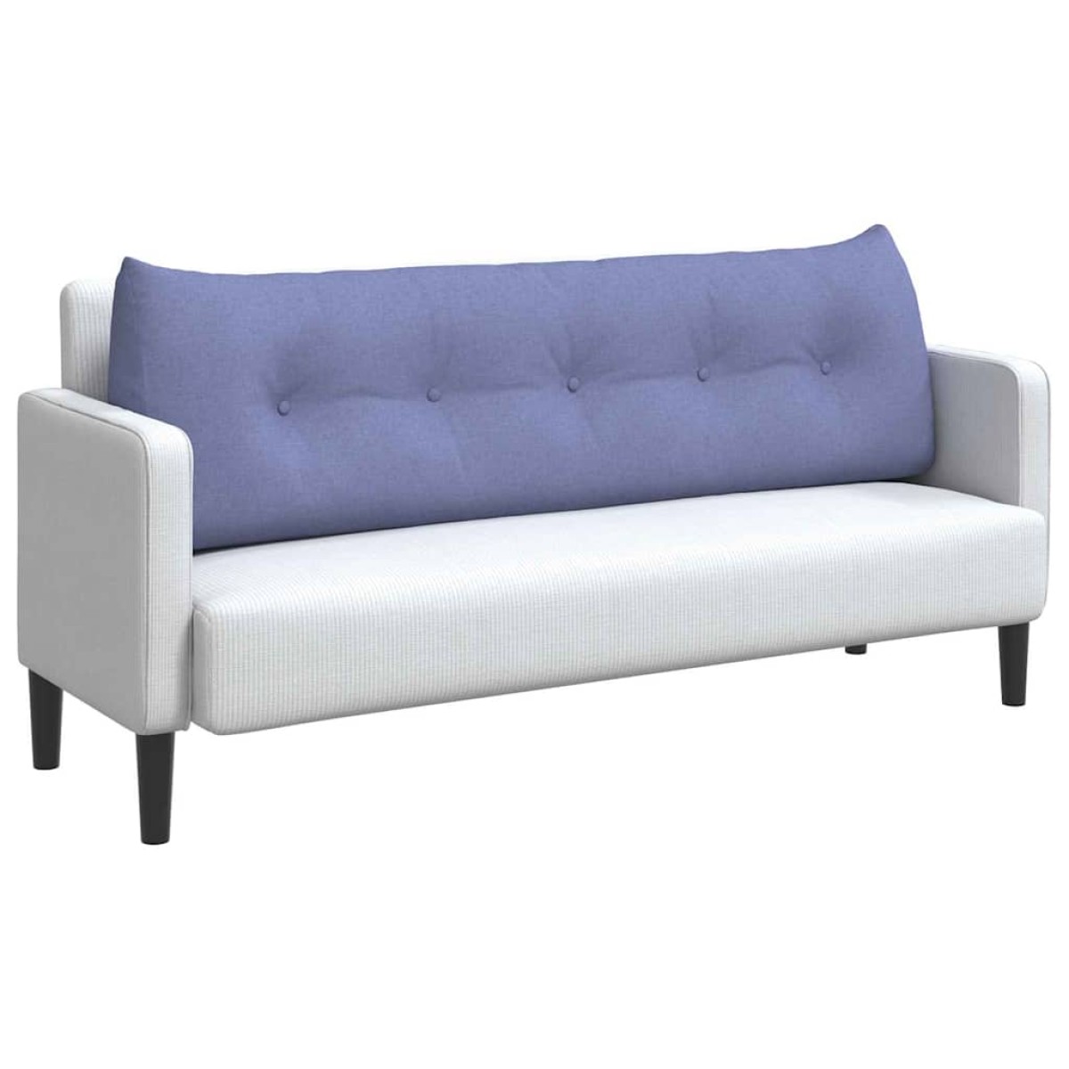 vidaXL Μαξιλάρι Πλάτης Μπλε τζην 160 x 24 x 50 εκ ύφασμα