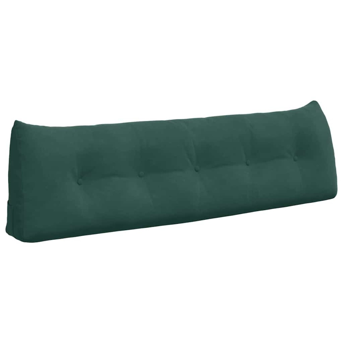 vidaXL Μαξιλάρι Πλάτης Σκούρο Πράσινο 160 x 24 x 50 εκ Βελούδο