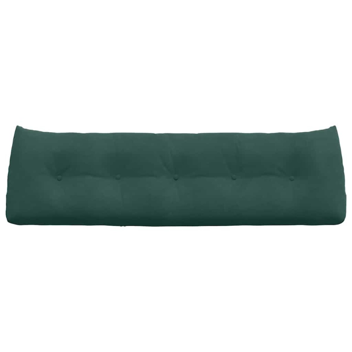 vidaXL Μαξιλάρι Πλάτης Σκούρο Πράσινο 160 x 24 x 50 εκ Βελούδο