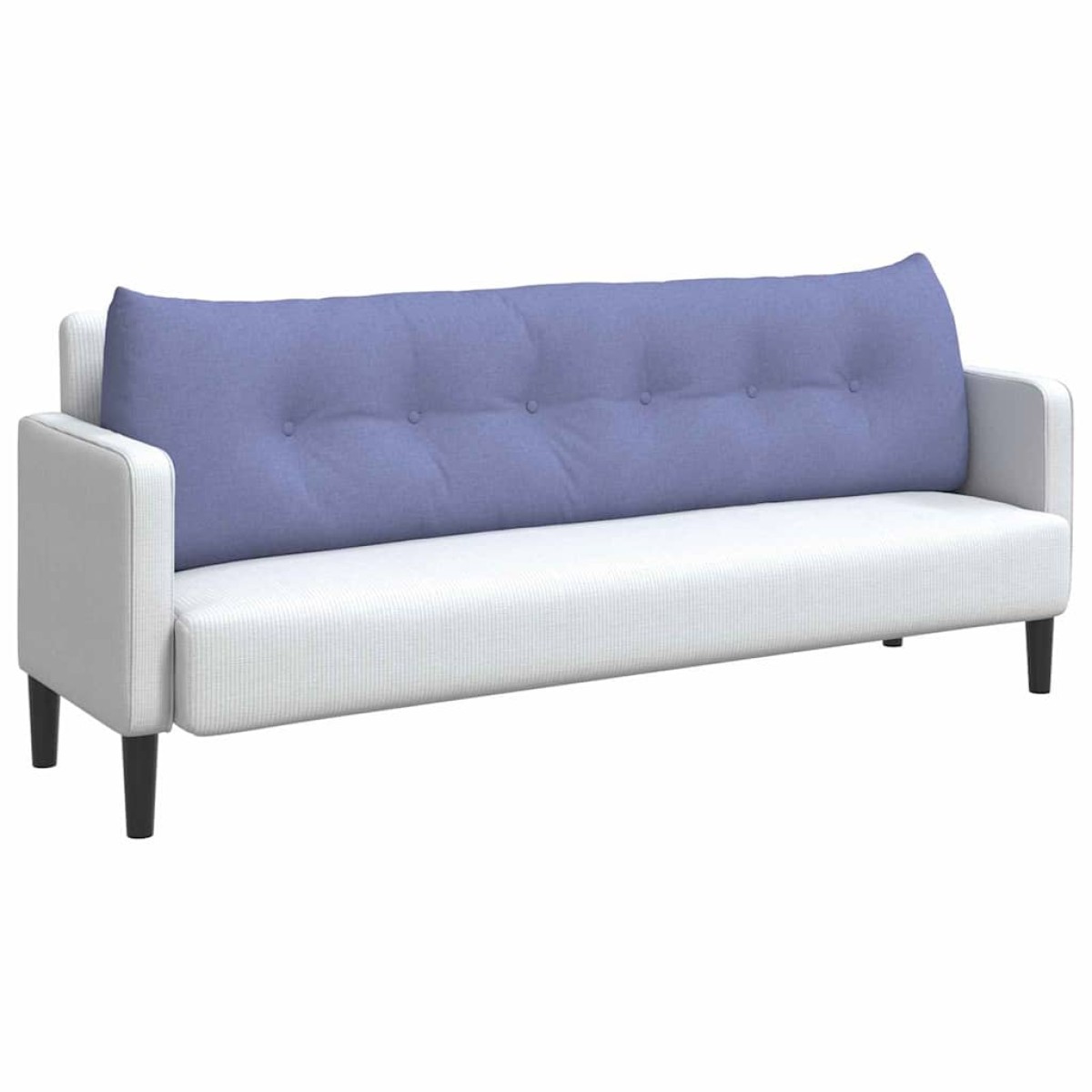 vidaXL Μαξιλάρι Πλάτης Μπλε τζην 180 x 24 x 50 εκ ύφασμα
