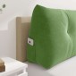 vidaXL Μαξιλάρι Πλάτης Ανοιχτό Πράσινο 180 x 24 x 50 εκ Βελούδο