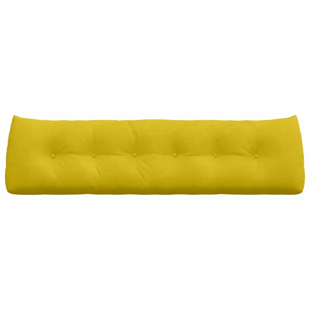 vidaXL Μαξιλάρι Πλάτης Κίτρινο 180 x 24 x 50 εκ Βελούδο