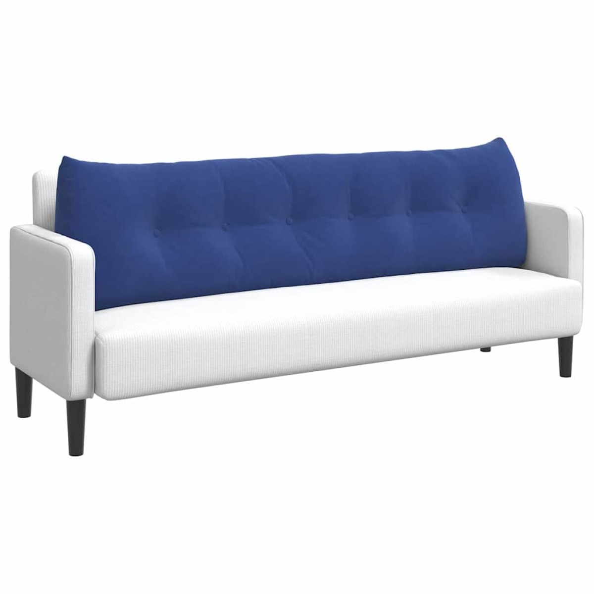 vidaXL Μαξιλάρι Πλάτης Μπλε Αστυνομίας 180 x 24 x 50 εκ Βελούδο